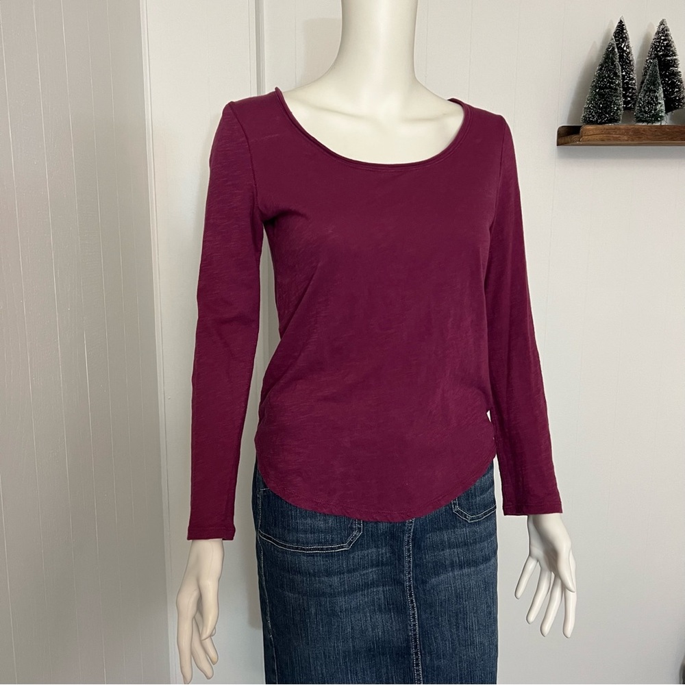 Anthropologie Pure + Good Scoop Tee